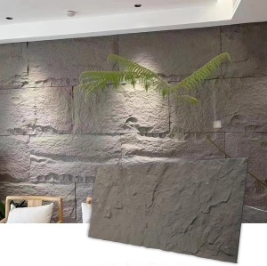 KASARO 3D Wall Panels Dark Cement Gray Texture