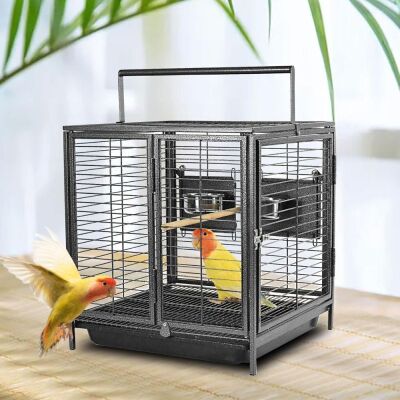 Portable Bird Travel Carrier Cage 19" 