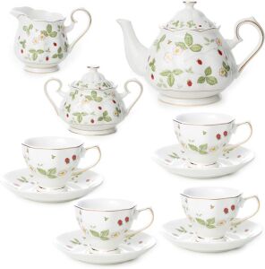 MOSTDEN Fine China 15-Piece Coffee Cup/Tea Cup Set