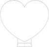 LANGXUN Heart Shaped Metal Balloon Arch Kit