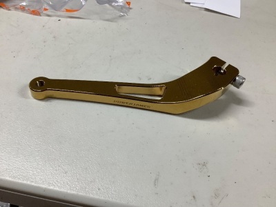 Front Left Gold slim shifter lever for Harley Davidson Dyna