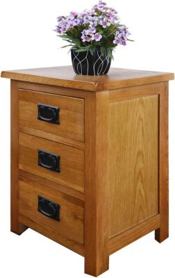 Kendyoak Oak Hard Wood Bedside Table