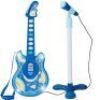 19in Pretend Play Musical Instrument Toy for Toddlers w/Mic, Stand, 8 Demo Songs, Lights & Sounds