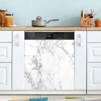 White Marble Texture Dishwasher Magnet Cover 23" x 26"&nbsp;