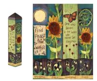 Find Peace Art Pole Memorial 20 Inches Tall