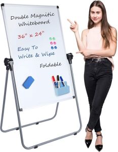 Double Sided Magnetic Dry Erase Board, 36" x 24" 