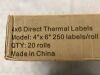  MFLABEL 4x6 Direct Thermal Labels, 250 Labels/Roll, 20 Rolls  - 6