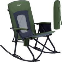 PORTAL Oversized Folding Rocking Camping Chair, 400lb Capacity&nbsp;