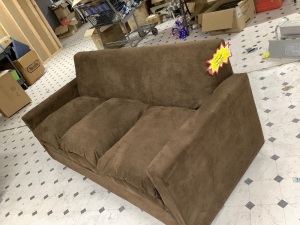 Brown sofa 9x183x8