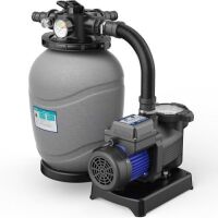 &nbsp;AQUASTRONG 12in Sand Filter Pump for Above Ground Pool with Timer, Max 2500GPH for Pools Up to 9000GAL, 4-Way Valve