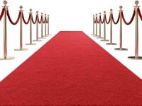 HOMBYS Extra Thick Red Carpet Runner, 3' x 15'&nbsp;
