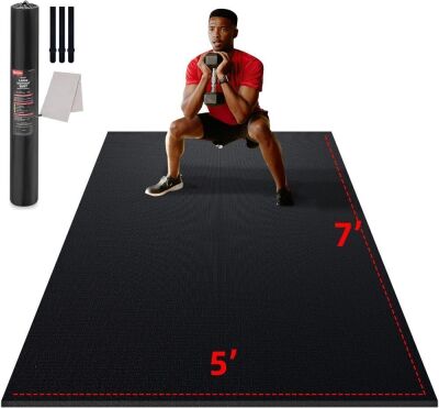 GymCope Large Exercise Mat 7'x5'x7mm