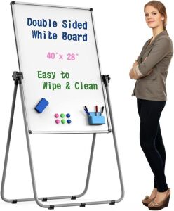  Double Sided White Board with Stand 40x28 