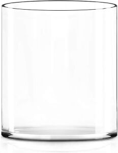 CYS Excel Large Clear Glass Cylinder Vase 12" x 10" 