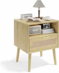 Natural Rattan Nightstand