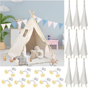 Woanger 10 Set Teepee Tents for Kids