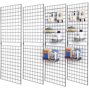 Gisafai 4 Pcs Grid Wall Panel Set