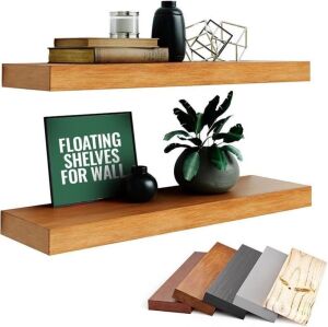 Imperative Décor Floating Wall Shelves, 36" x 6.5", Set of 2