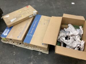 Lot of (4) Rolling Side Tables - Uninspected