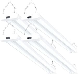 Sunco Motion Sensor 4ft LED Shop Light, 4 pack 