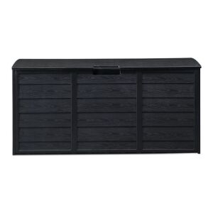  75gal Plastic Storage Deck Box, Lockable 