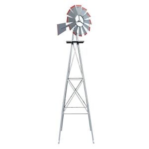 VINGLI 8 FT Metal Windmill Ornamental Spinner Garden Decoration