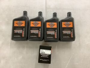 360 Twin Oil Filter & (4) Quarts 20W50 Oil 