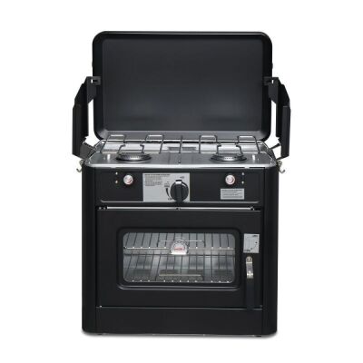  Portable 2-in-1 Gas Stove & Oven w/ Windpanel 