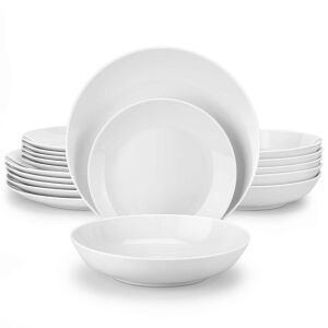 MalaCasa 18pc Dinnerware Set - 1 Missing Dinner Plate 