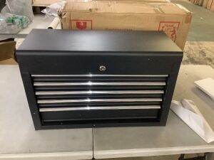 5 Drawer Tool Box - Dented, Bottom Drawer Slide Damaged but Still Opens