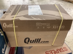 Quill 8.5" x 11" Premium Multipurpose Paper, 20 lbs., 97 Brightness, 5000 Sheets