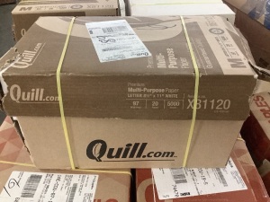 Quill 8.5" x 11" Premium Multipurpose Copy Paper, 20 lbs., 97 Brightness, 5000 Sheets 