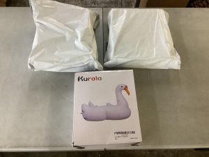 Lot of (3) Kurala White Swan Pool Float 