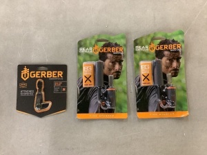 Gerber GDC Zip Blade & (2) Bear Grylls Fire Starter 