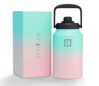 IRON &deg;FLASK Wide Mouth Stainless Steel Sports Water Bottle 128oz&nbsp;