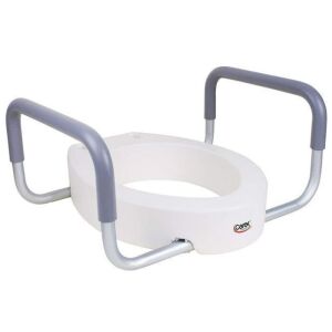 Carex Raised Toilet Seat With Handles for Elongated Toilets 