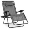 Oversized Reclining Zero Gravity Chair Lounger w/ Cup Holder, Pillow&nbsp;