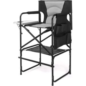  30" Tall Directors Camping Chair with Side Table