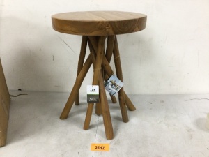 20in Teak Wood Stand 