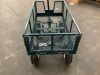 Steel Garden Utility Cart Wagon w/ 400lb Capacity, Removable Sides, Handle  - 5