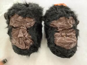 Funziez! Fuzzy Gorilla Slippers, Large