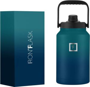 IRON °FLASK Stainless Steel Sports Water Bottle 128oz 