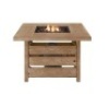 Home Decorators Collection&nbsp;Summerfield Square Steel Brown Wood Look Top LP Gas Fire Pit