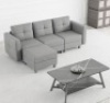 79.1 in. W L-Shaped Fabric Sofa Square Arm&nbsp;