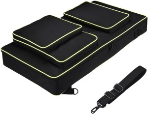 Carrying Case Portable Bag Travelling Case Compatible with DDJ FLX10 / DDJ 1000 / DDJ 1000SRT Portable Controller and DJ Headphone (Black)