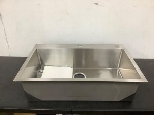 Drop-In Single Bowl Stainless Steel Kitchen Sink