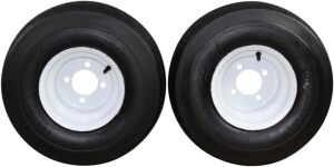 18x8.50-8 with White Assembly for Golf Cart and Lawn Mower (Set of 2)