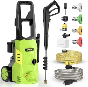 Electric High Pressure Washer - Duede Portable Power Washer with Upgraded Soap Tank, 4 Pressure Tips, 6.6 FT Inlet & 23 FT Water Outlet Hose, 3800PSI & 2.4GPM, Patios/Cars/Driveways/Fences Washing