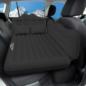 Car Air Mattress, Inflatable SUV Truck Car Camping Mattress for Back Seat, Thickened Travel Car Bed Sleeping Pad with Car Air Pump 2 Pillows