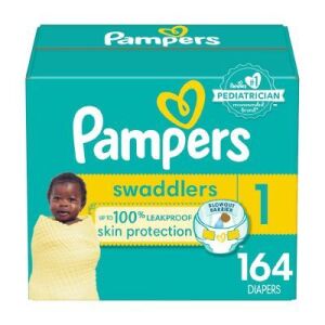 Pampers Swaddlers Active Baby Diapers Size 1 8-4lb